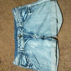 Blue jean shorts